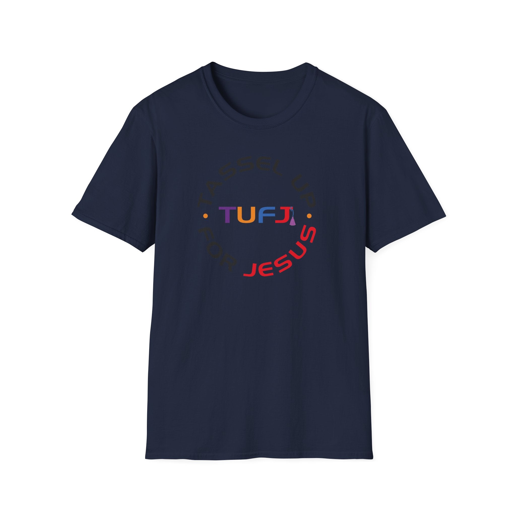 Tassel Up for Jesus logo Unisex Softstyle T-Shirt