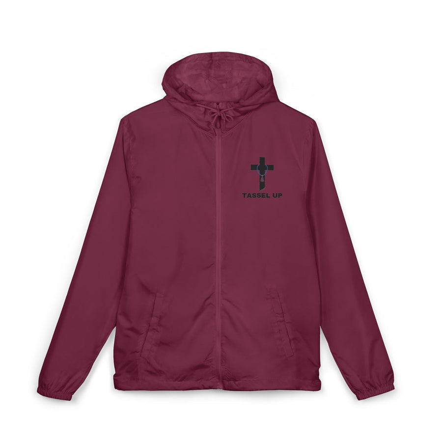 Tassel Cross Unisex Full-Zip Windbreaker Jacket