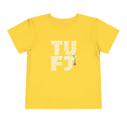 TUFJ White Letter Toddler Short Sleeve Tee