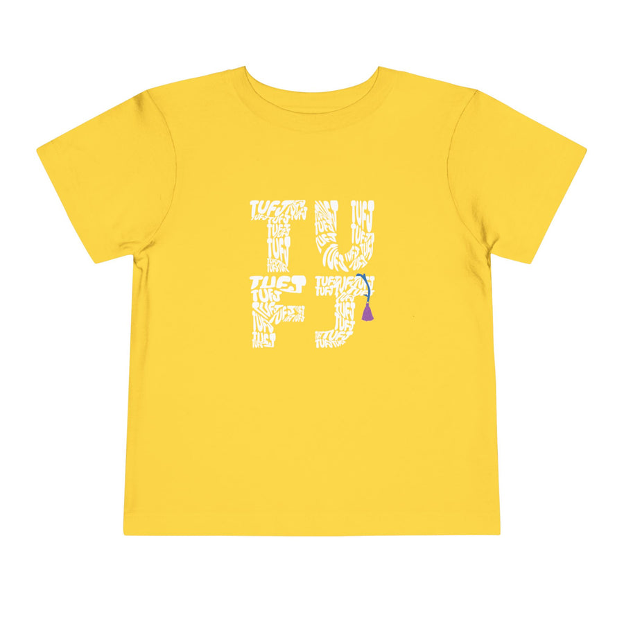 TUFJ White Letter Toddler Short Sleeve Tee