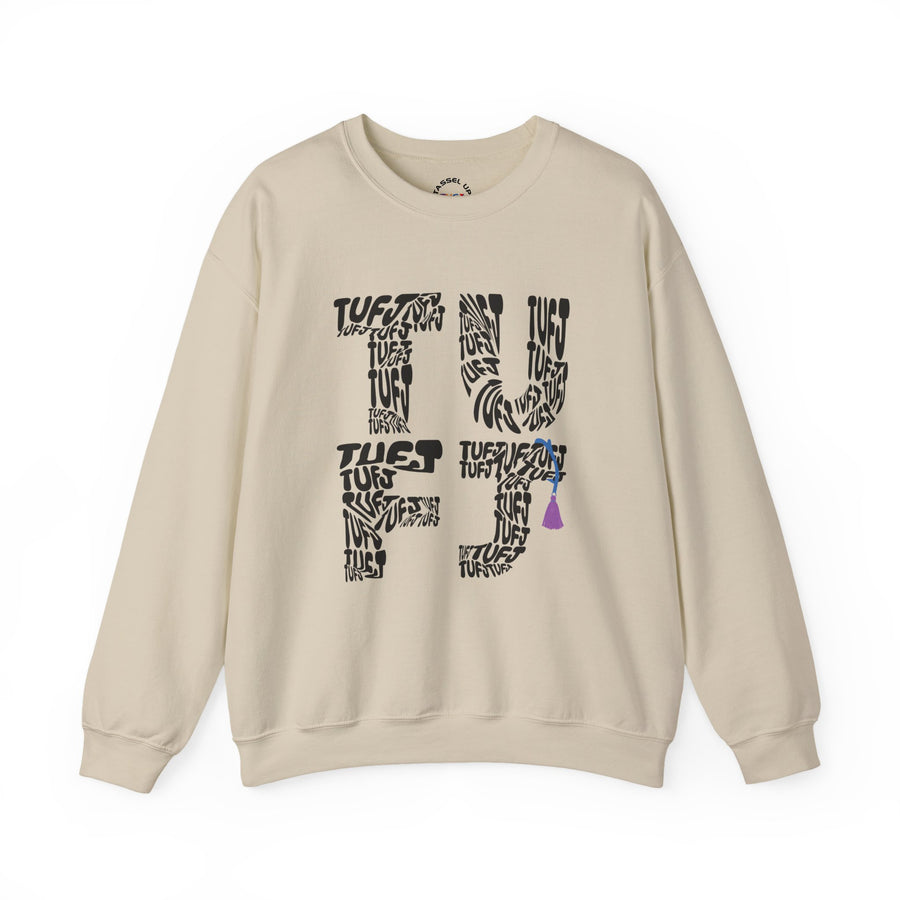 TUFJ Black Repeat Unisex Sweatshirt