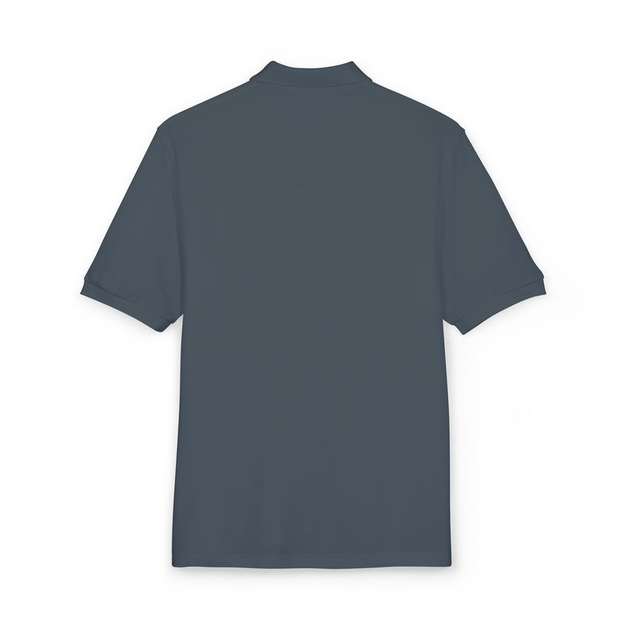 Tassel Up Cursive Unisex Polo Shirt (Embroidery)