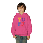 TUFJ Multicolor Repeat Youth Heavy Blend Hoodie