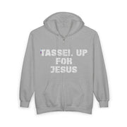Tassel Up For Jesus Repeat Unisex Heavy Blend Full Zip Hoodie