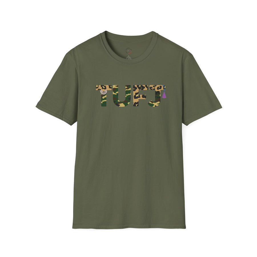 TUFJ Camo Leopard And Pearls Unisex Softstyle T-Shirt