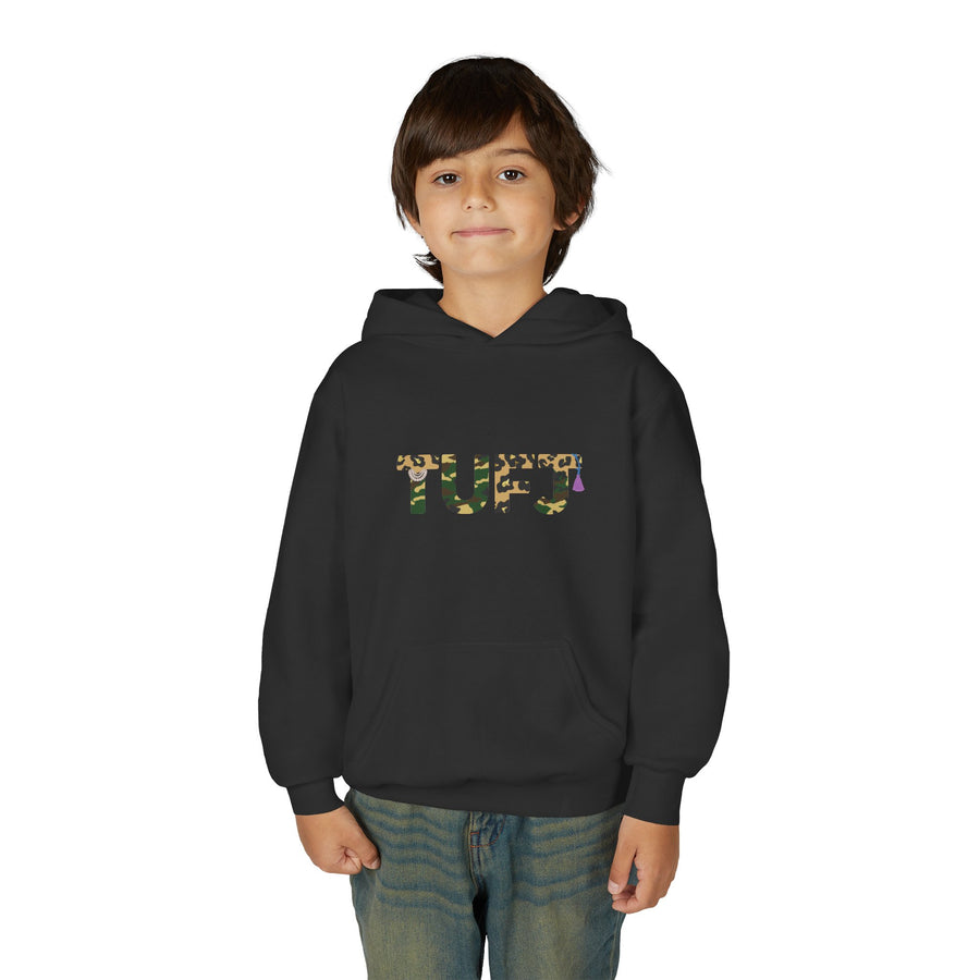 TUFJ Camo Leopard And Pearls Youth Heavy Blend Hoodie