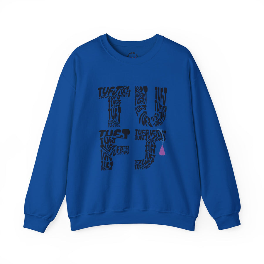 TUFJ Black Repeat Unisex Sweatshirt