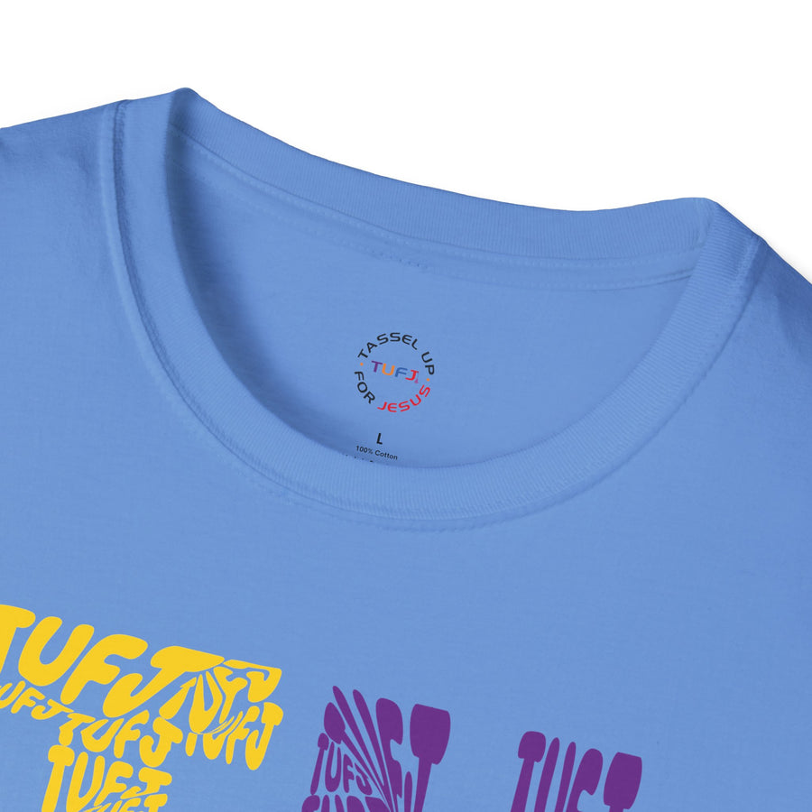 TUFJ Multi Color Repeat Unisex Softstyle T-Shirt