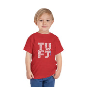 TUFJ White Letter Toddler Short Sleeve Tee