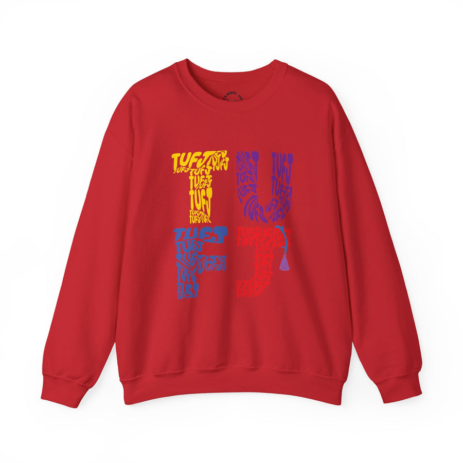 TUFJ Multicolor Repeat Unisex Sweatshirt