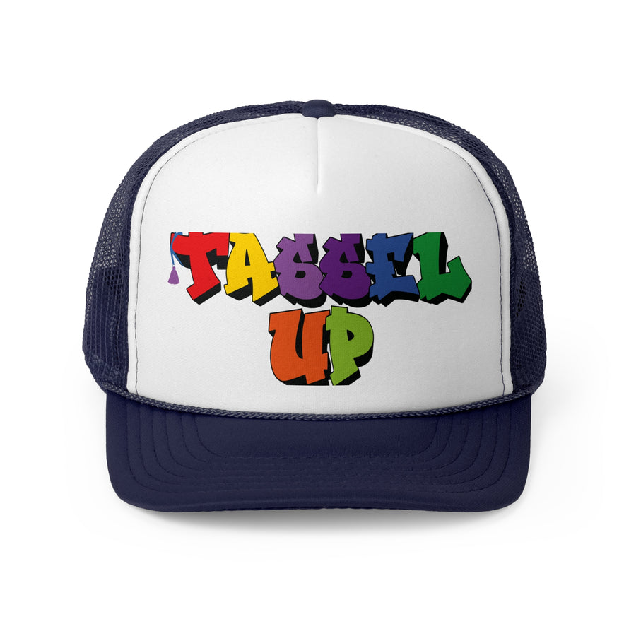 Tassel Up Graffiti Trucker Cap