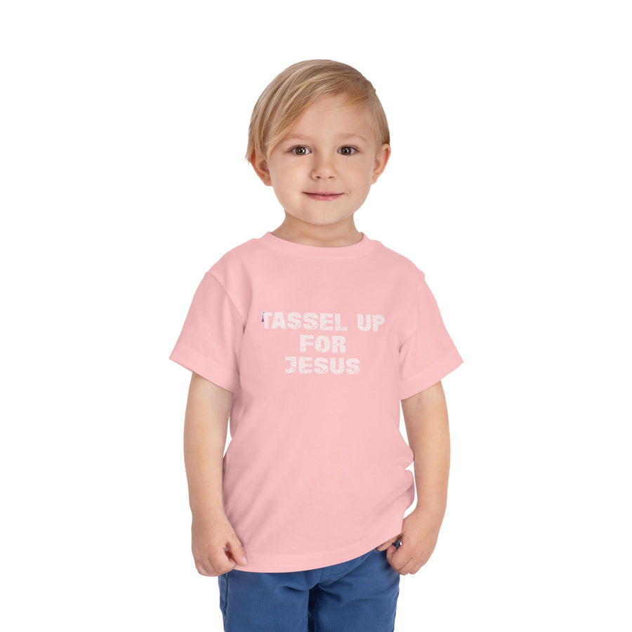 Tassel Up For Jesus Repeat Toddler Short Sleeve Tee