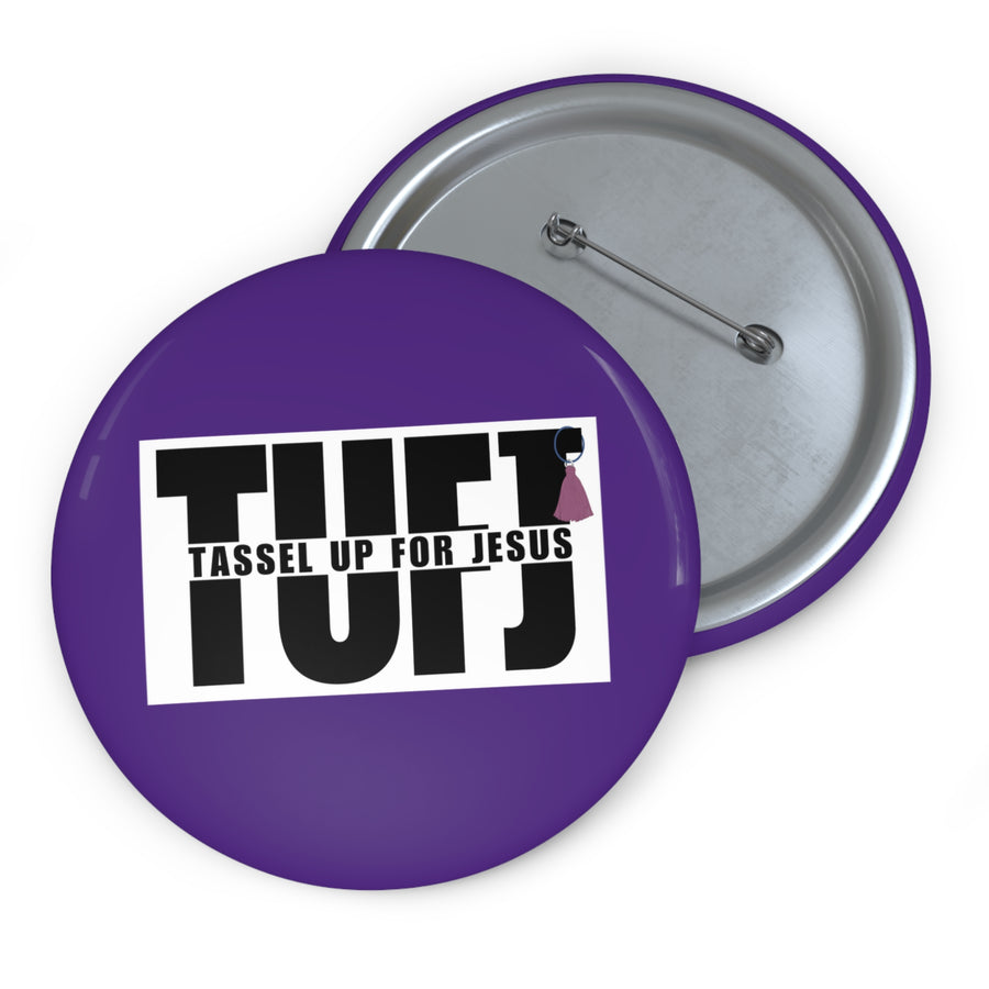 Purple TUFJ Pin Buttons