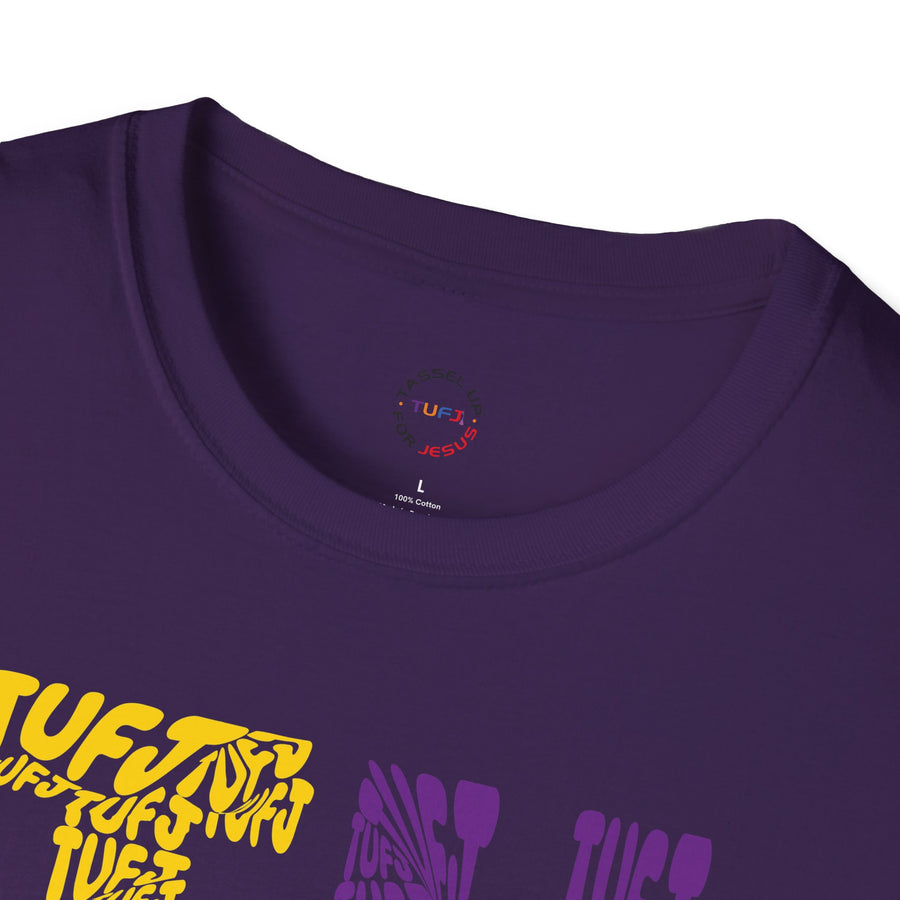 TUFJ Multi Color Repeat Unisex Softstyle T-Shirt