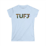 TUFJ Camo Leopard And Pearls Women's Cut Softstyle Tee