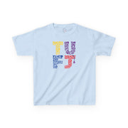 TUFJ Multi Color Repeat Kids Heavy Cotton™ Tee