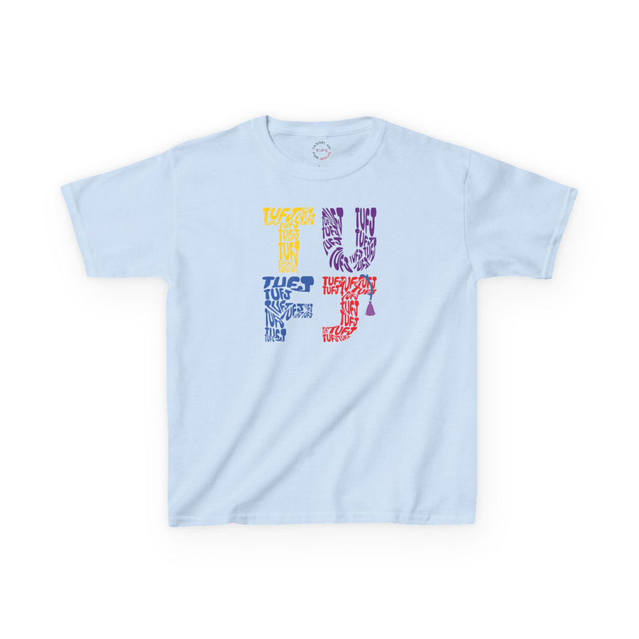 TUFJ Multi Color Repeat Kids Heavy Cotton™ Tee