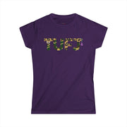 TUFJ Camo Leopard And Pearls Women's Cut Softstyle Tee