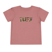 TUFJ Camo Leopard And Pearls Toddler Short Sleeve Tee