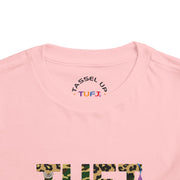 TUFJ Camo Leopard And Pearls Toddler Short Sleeve Tee