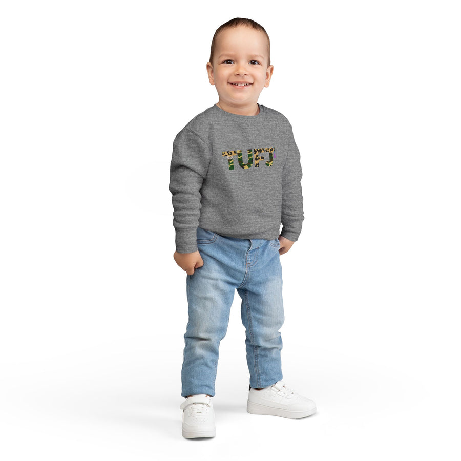 TUFJ Camo Leopard And Pearls Toddler Sweatshirt