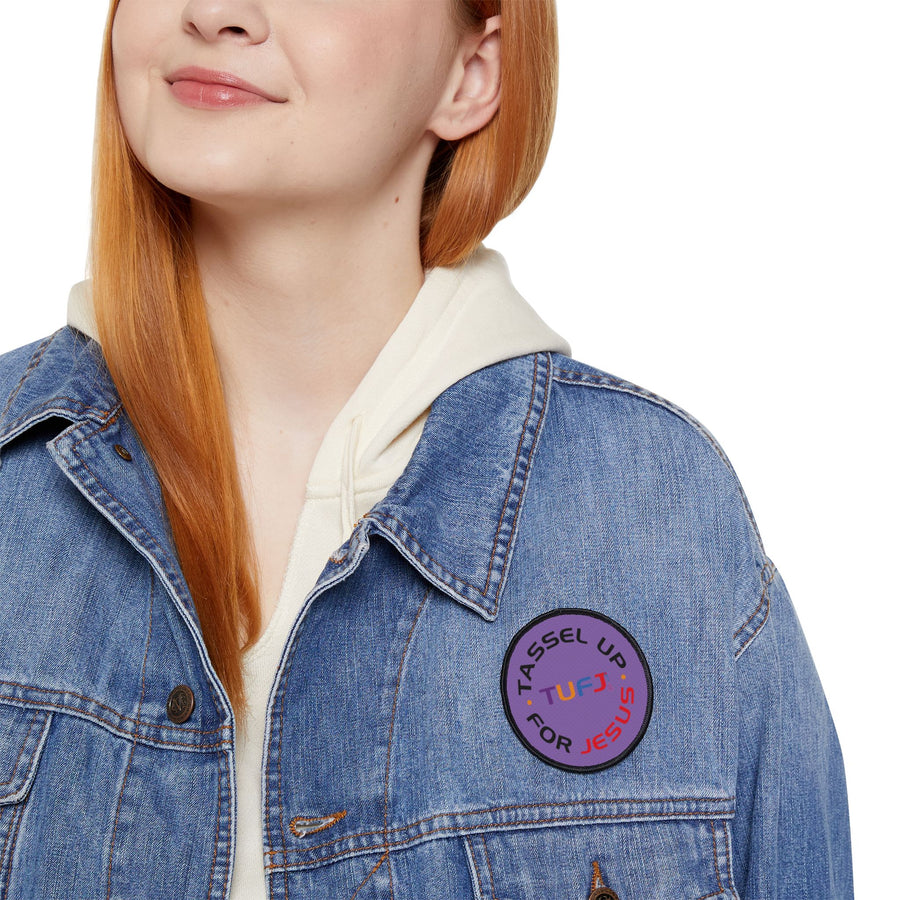 Tassel Up For Jesus Logo Iron-On Patch