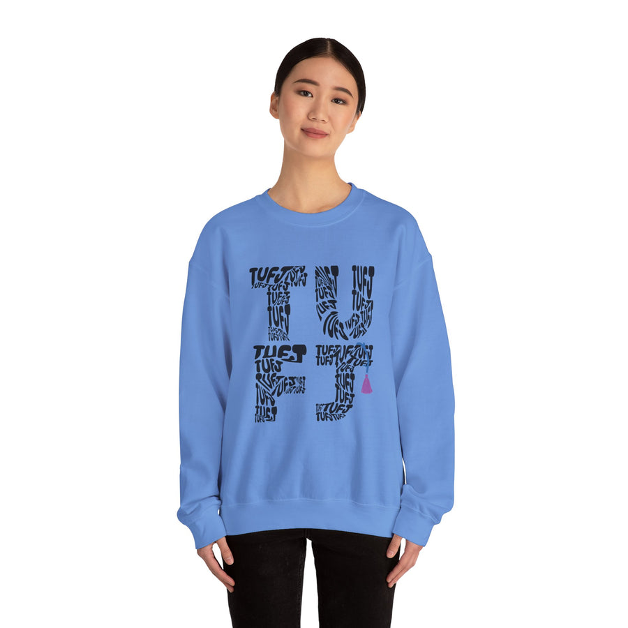 TUFJ Black Repeat Unisex Sweatshirt