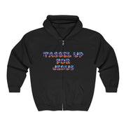 Tassel Up For Jesus Camo Unisex Heavy Blend Full Zip Hoodie