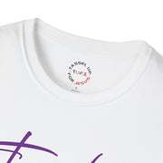 Tassel Up Purple Cursive Unisex Softstyle T-Shirt