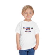 Tassel Up For Jesus Camo Toddler Short Sleeve Tee