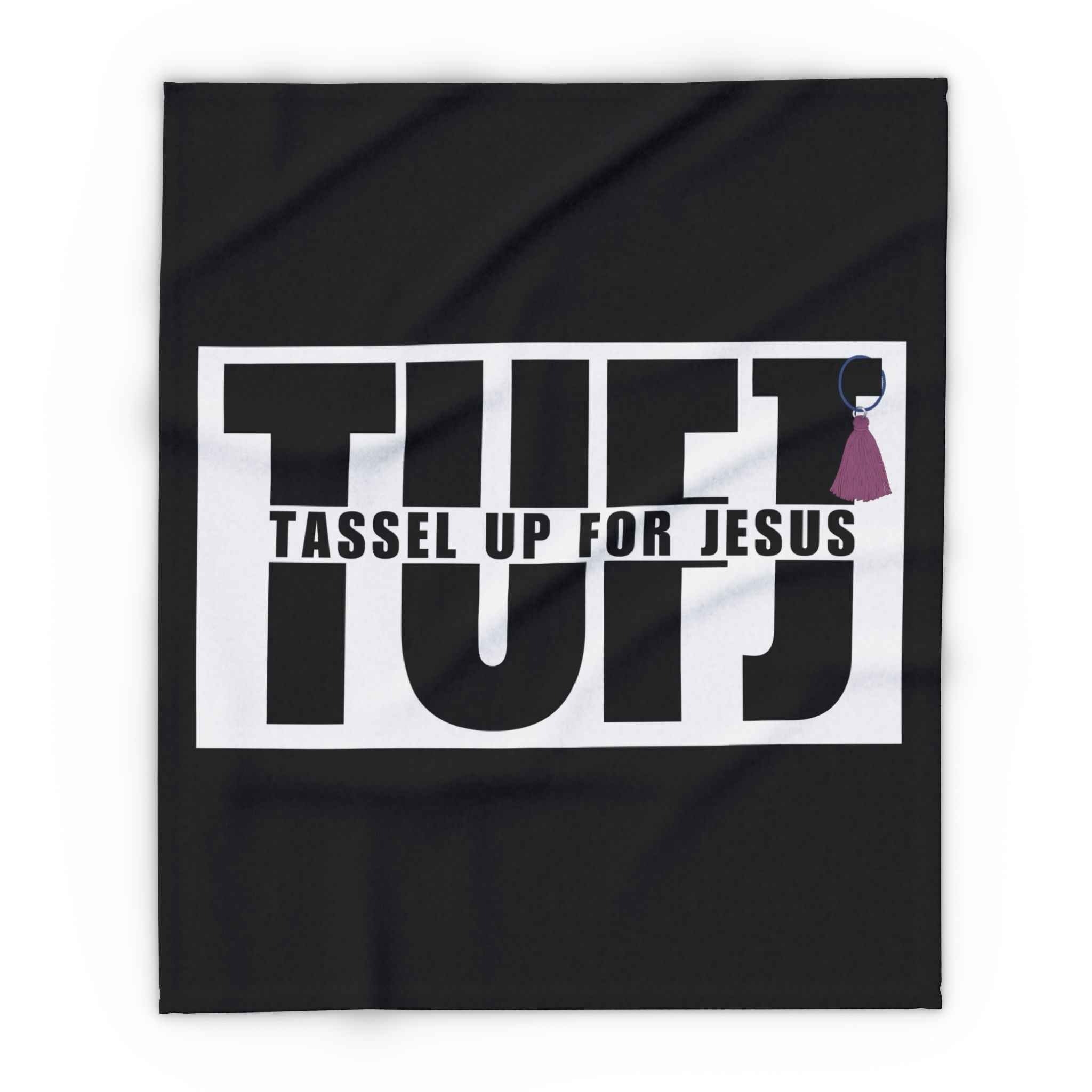 Black TUFJ Arctic Fleece Blanket