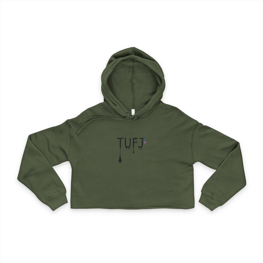 Women's Cropped TUFJ Drip Hoodie