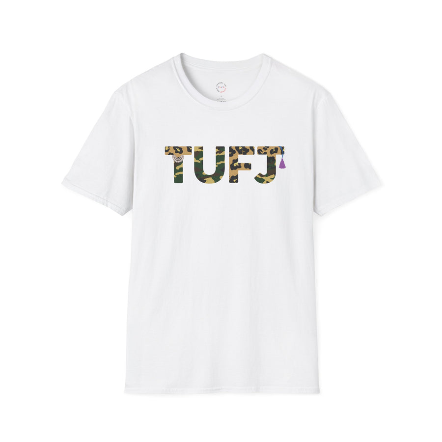 TUFJ Camo Leopard And Pearls Unisex Softstyle T-Shirt