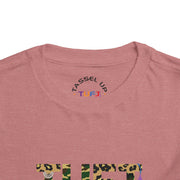 TUFJ Camo Leopard And Pearls Toddler Short Sleeve Tee