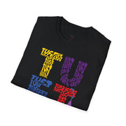 TUFJ Multi Color Repeat Unisex Softstyle T-Shirt