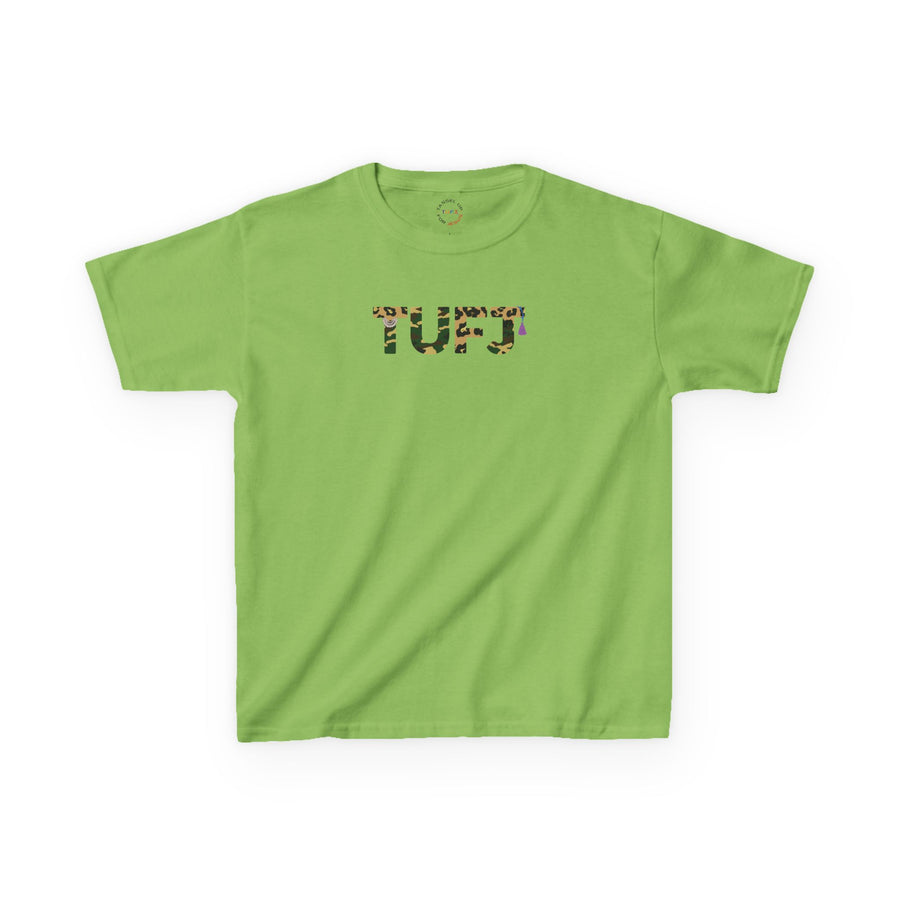 TUFJ Camo Leopard And Pearls Kids Heavy Cotton™ Tee