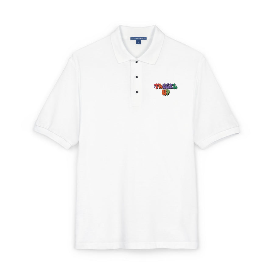 Tassel Up Graffiti Unisex Polo Shirt (Embroidery)