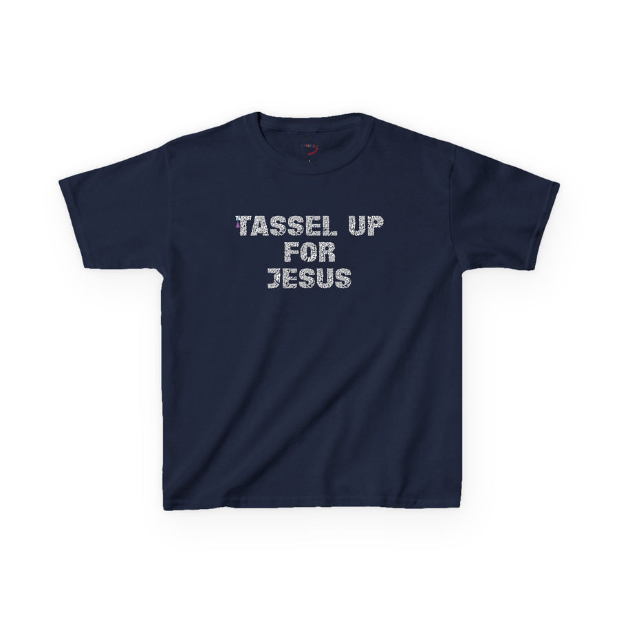 Tassel Up For Jesus Repeat Kids Heavy Cotton™ Tee