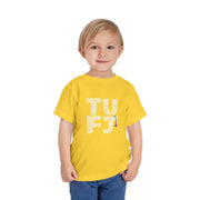 TUFJ White Letter Toddler Short Sleeve Tee