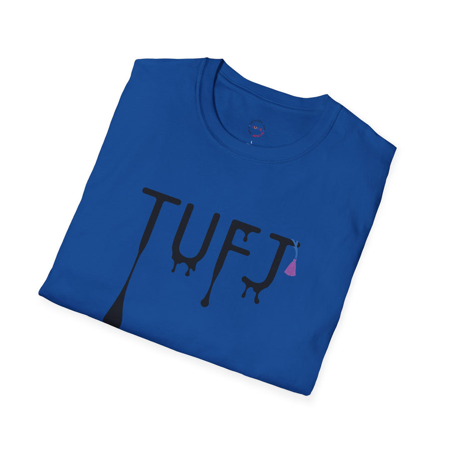 TUFJ Black Print Drip Unisex Softstyle T-Shirt