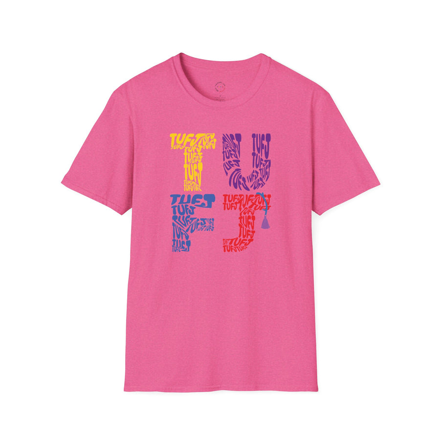 TUFJ Multi Color Repeat Unisex Softstyle T-Shirt