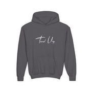 Tassel Up Cursive Youth Heavy Blend Hoodie