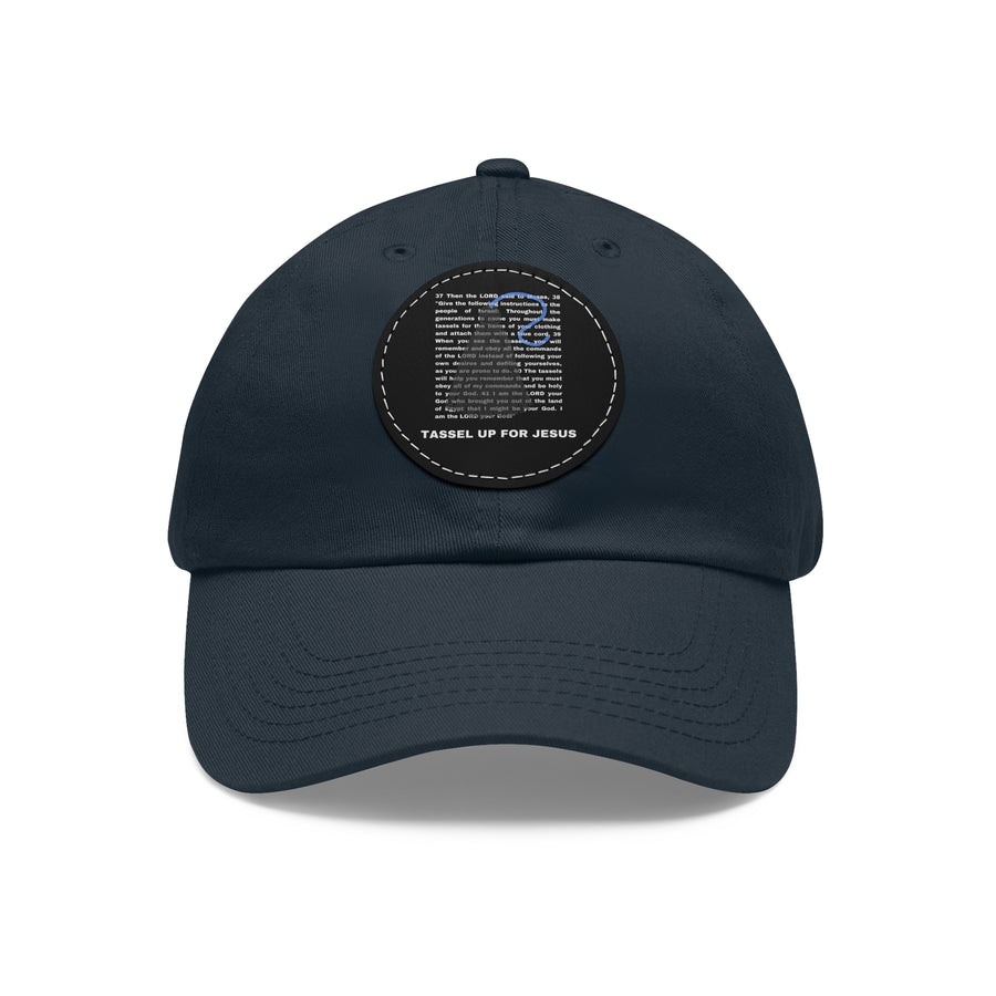 Numbers 15 : 37 - 41 Bible Verse Dad Hat With Leather Patch