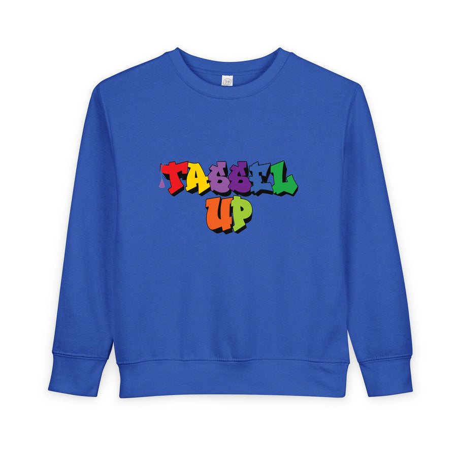 Tassel Up Graffiti Toddler Sweatshirt