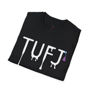 TUFJ White Print Drip Unisex Softstyle T-Shirt