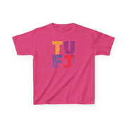 TUFJ Multi Color Repeat Kids Heavy Cotton™ Tee