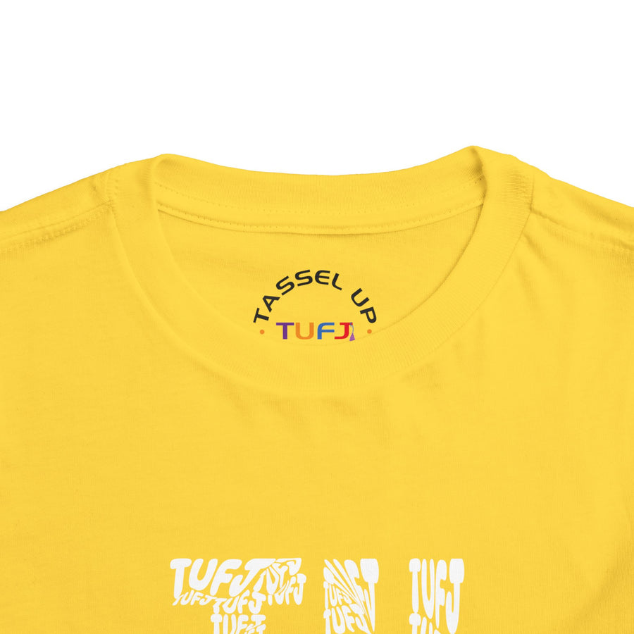 TUFJ White Letter Toddler Short Sleeve Tee