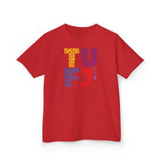 TUFJ Multi Color Repeat Kids Heavy Cotton™ Tee