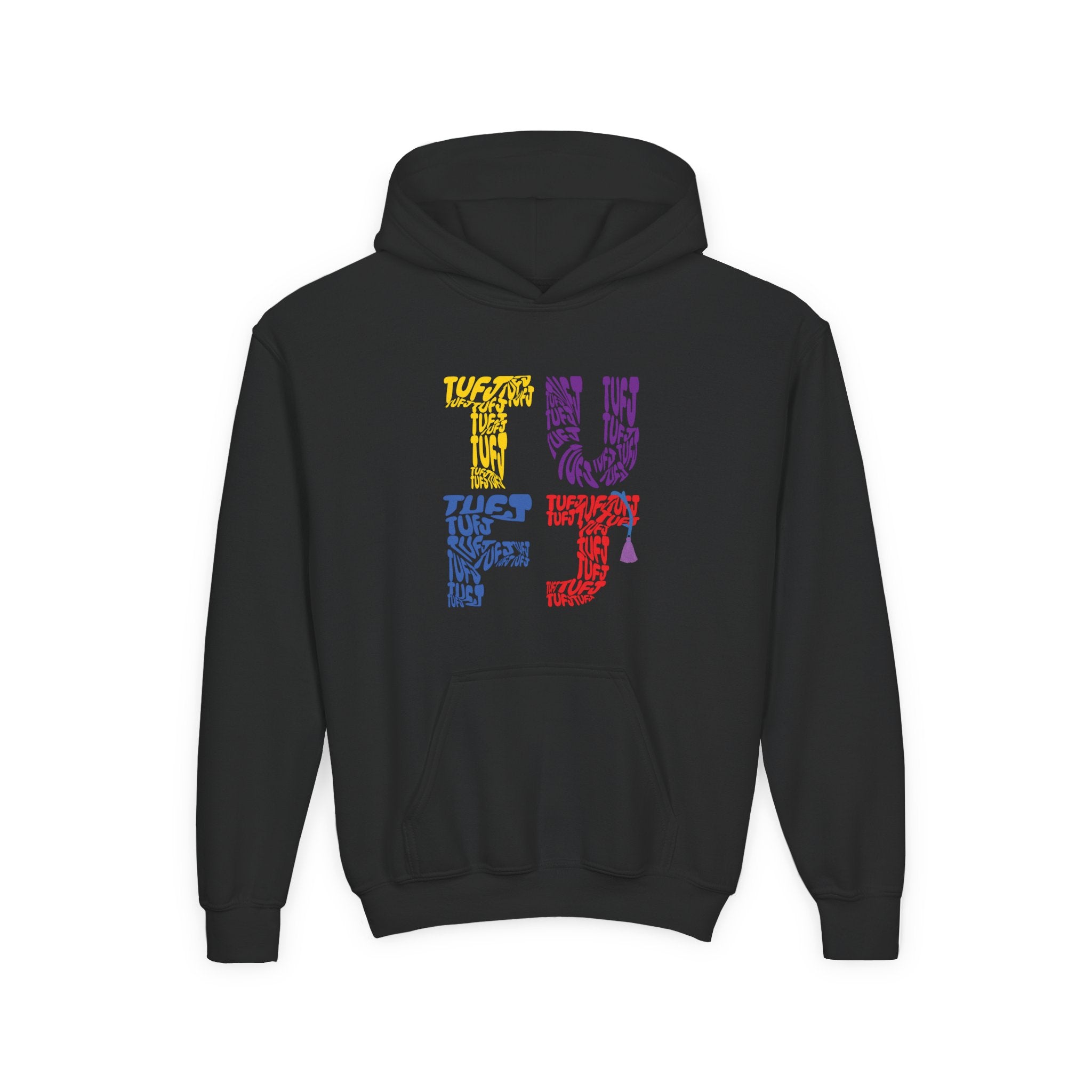 TUFJ Multicolor Repeat Youth Heavy Blend Hoodie