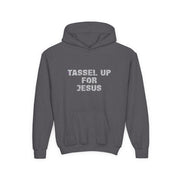 Tassel Up For Jesus Repeat Youth Heavy Blend Hoodie